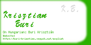 krisztian buri business card